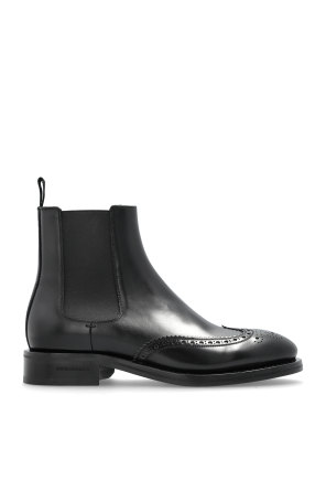 24PF new/Dolce&Gabbana チェルシーブーツ Boots Black Dolce & Gabbana Chelsea Leather Boots | Black | FARFETCH